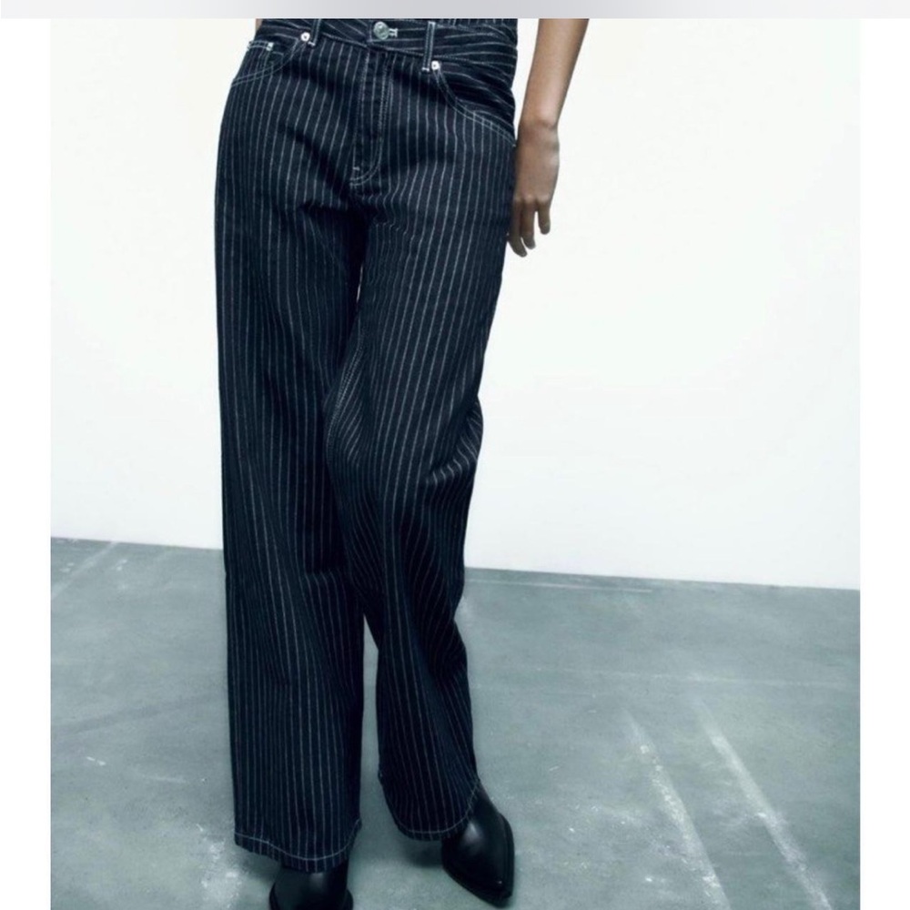 Zara Pinstripe Jeans